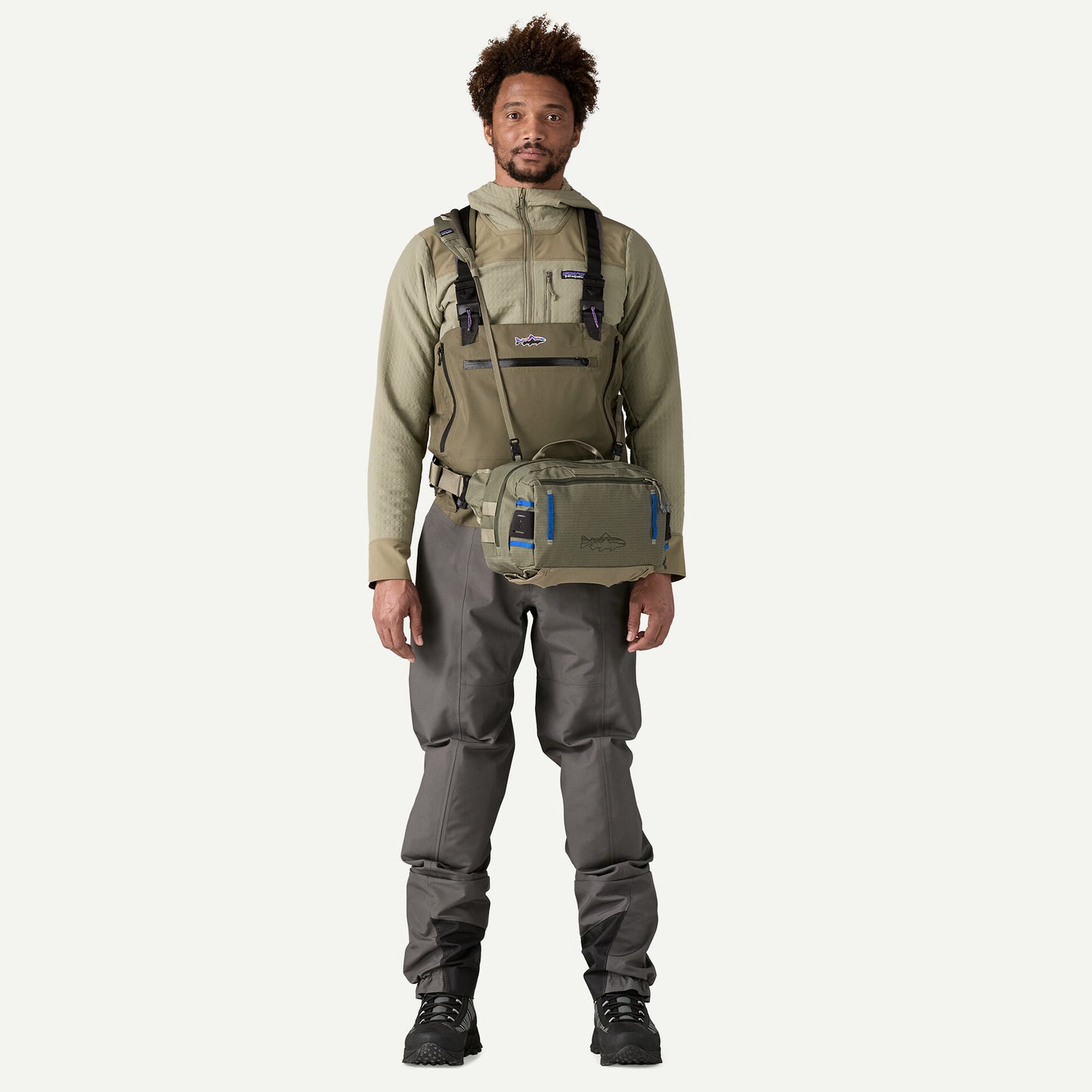 Patagonia - Stealth Switch Fishing Pack 9L Riwer rock Græn - hliðar/mittistaska