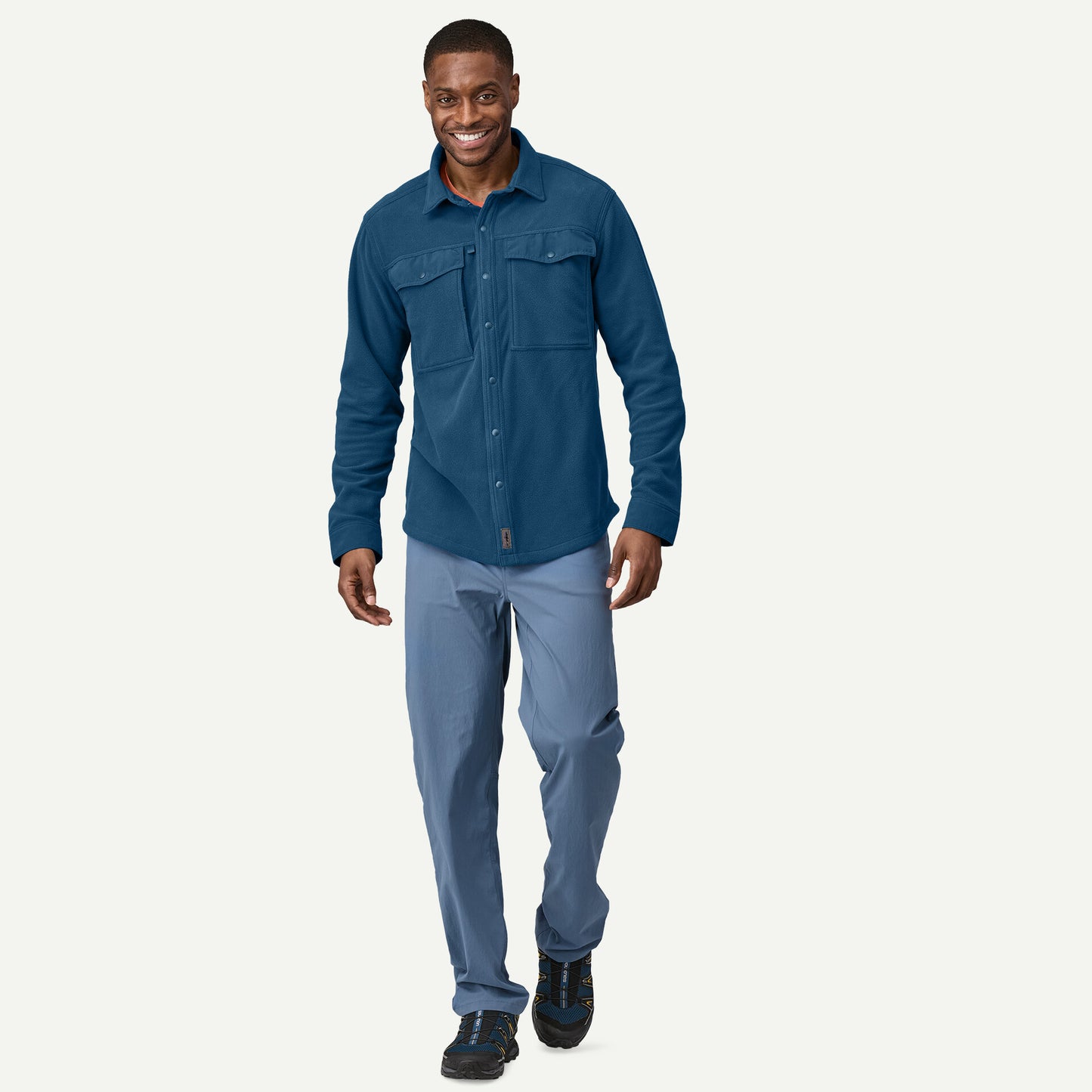 Patagonia - Men's Long-Sleeved Early Rise Snap Shirt Blá