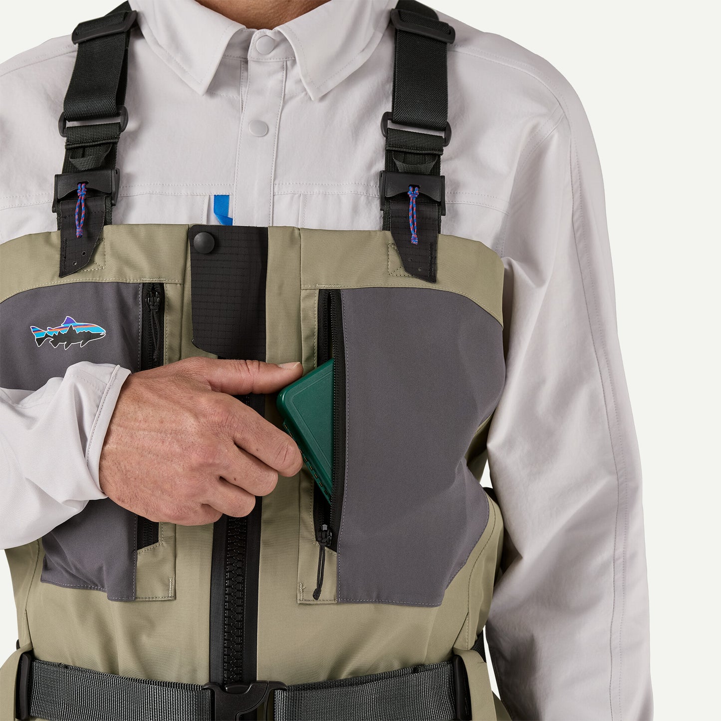 Patagonia - Men's Swiftcurrent® Traverse Zip-Front öndunarvöðlur
