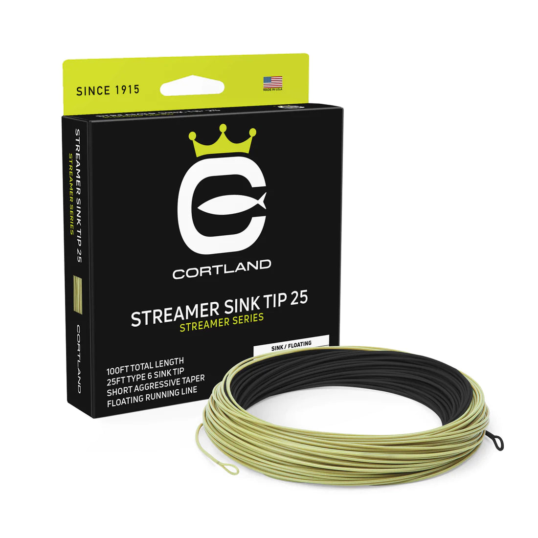 Cortland STREAMER - sink tip 25 feta