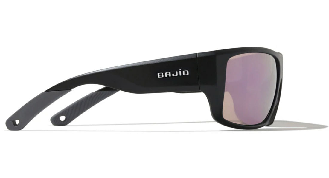 Bajío Nato Polaroid gleraugu - Black Matte ( Rose Mirror Gler )