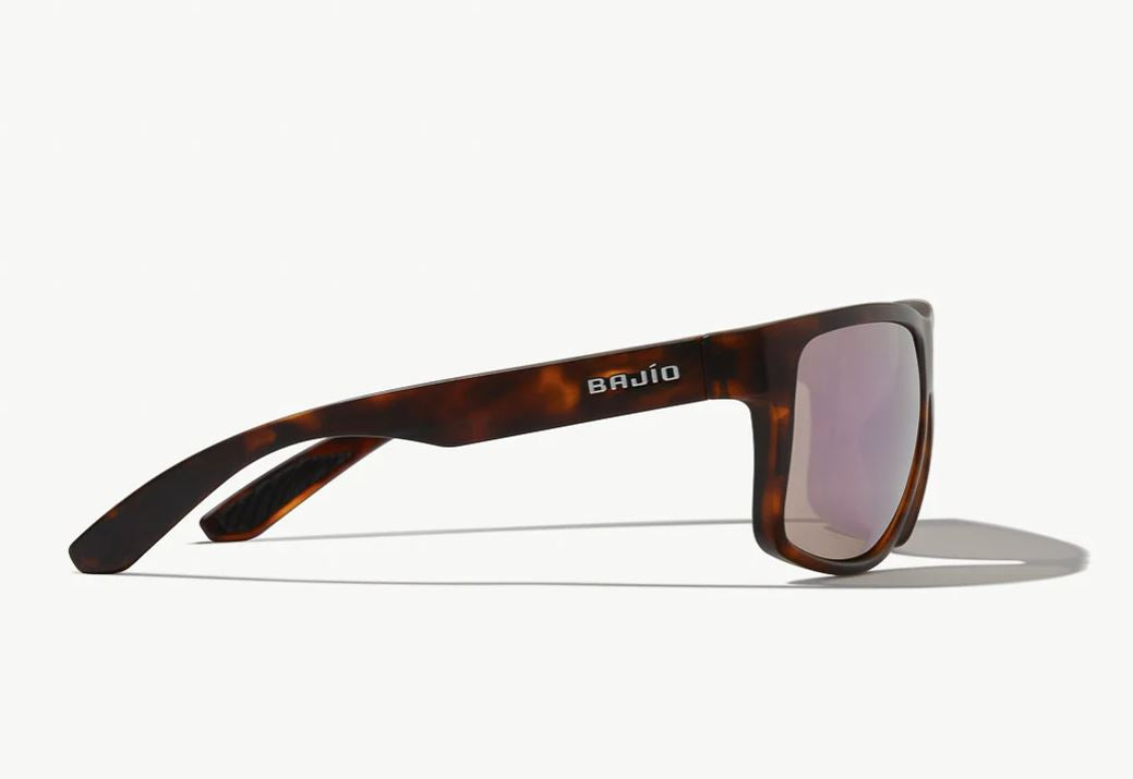 Bajio Boneville Polaroid gleraugu - Dark Tort Matte (Rose Mirror gler)