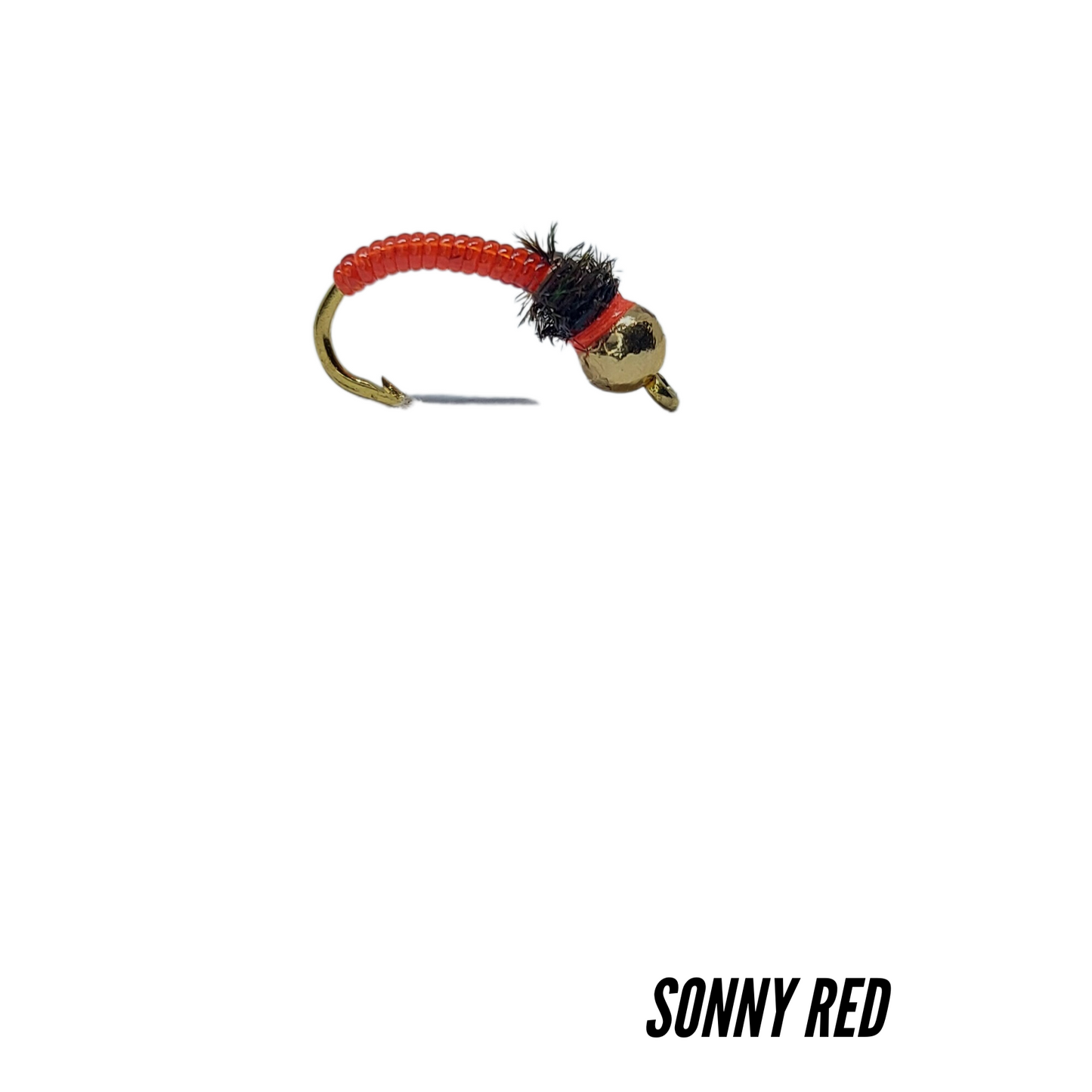 Silungaflugur - Sonny Red - púpa Tungsten ( hnýtt á Íslandi )