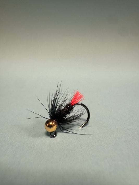 Heavy wire tungsten jig - black orange tag