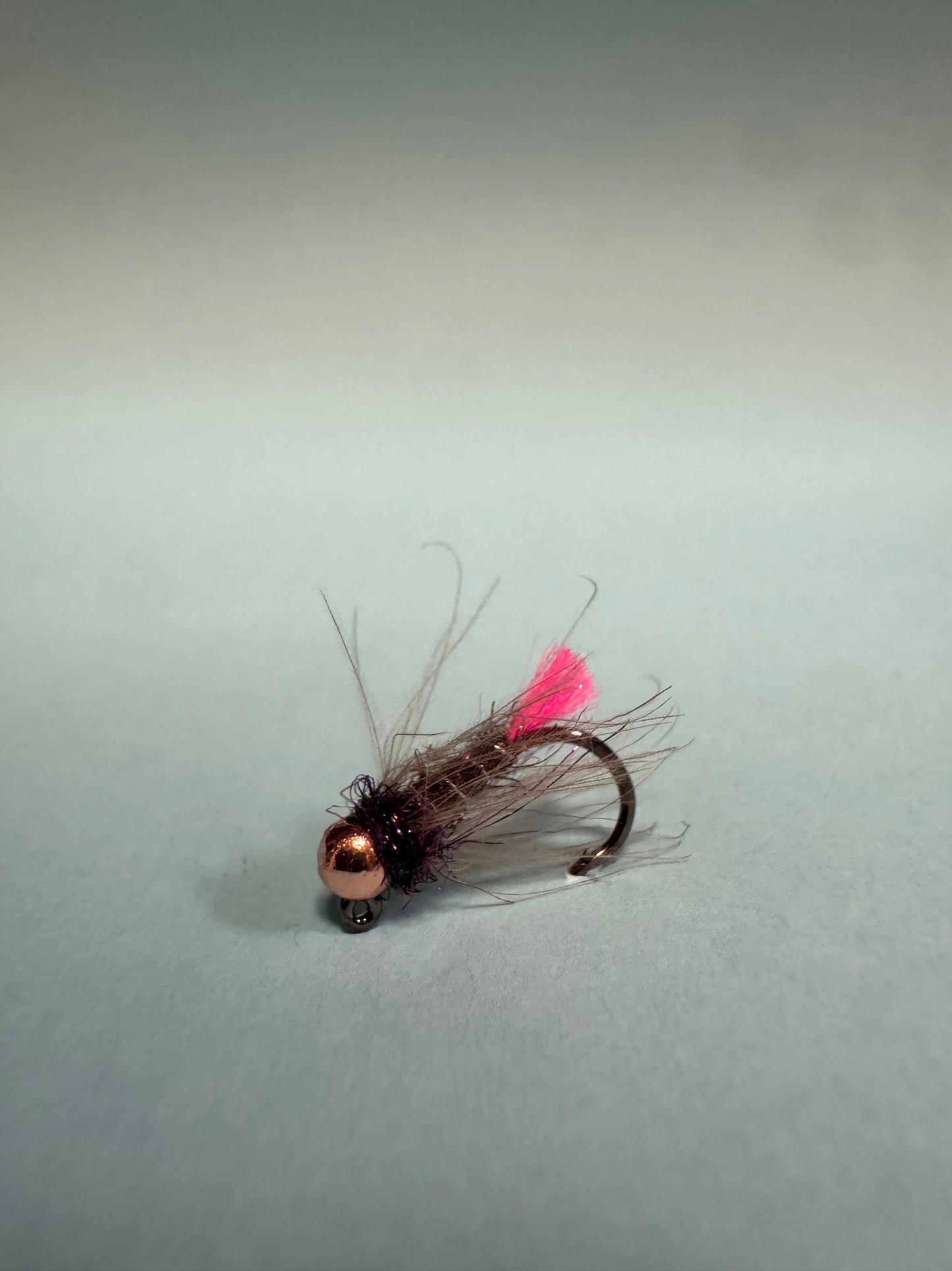 Heavy wire tungsten jig - hot tag pink