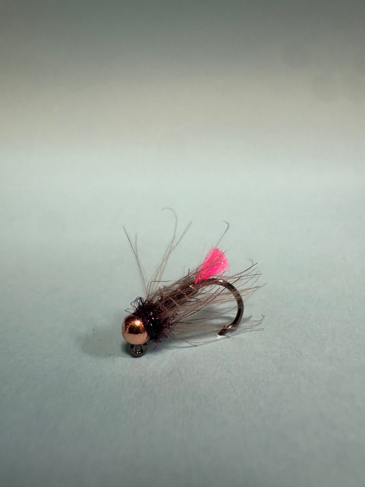 Heavy wire tungsten jig - hot tag pink