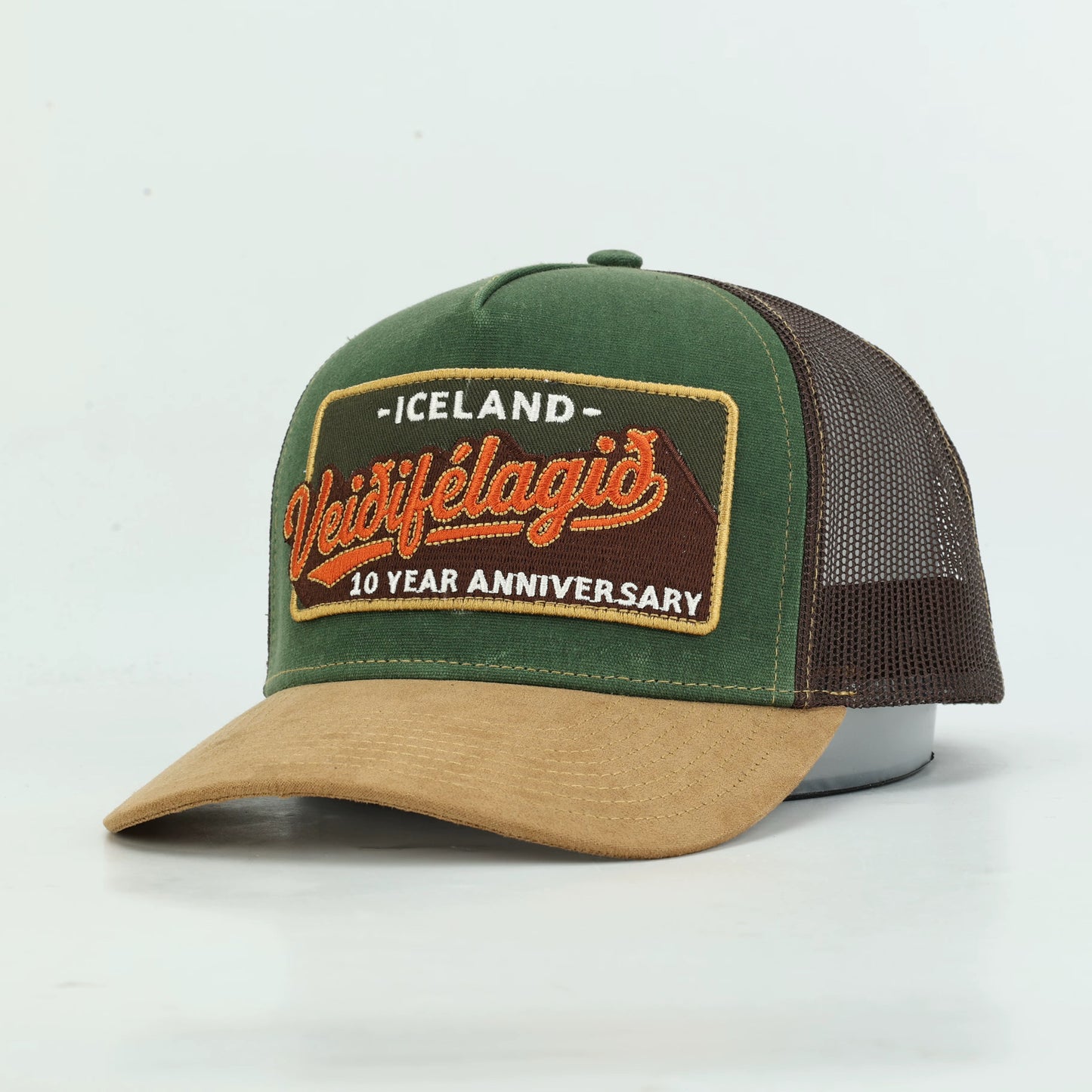 Veðifélags trucker derhúfa - Græn/brún