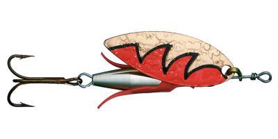 Kuusamo Spinner Spúnn með brons baki og rauðum lit 10g/14g Veidifelagid.is 